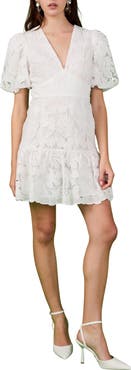 Endless Rose Sequin Lace Fit & Flare Minidress