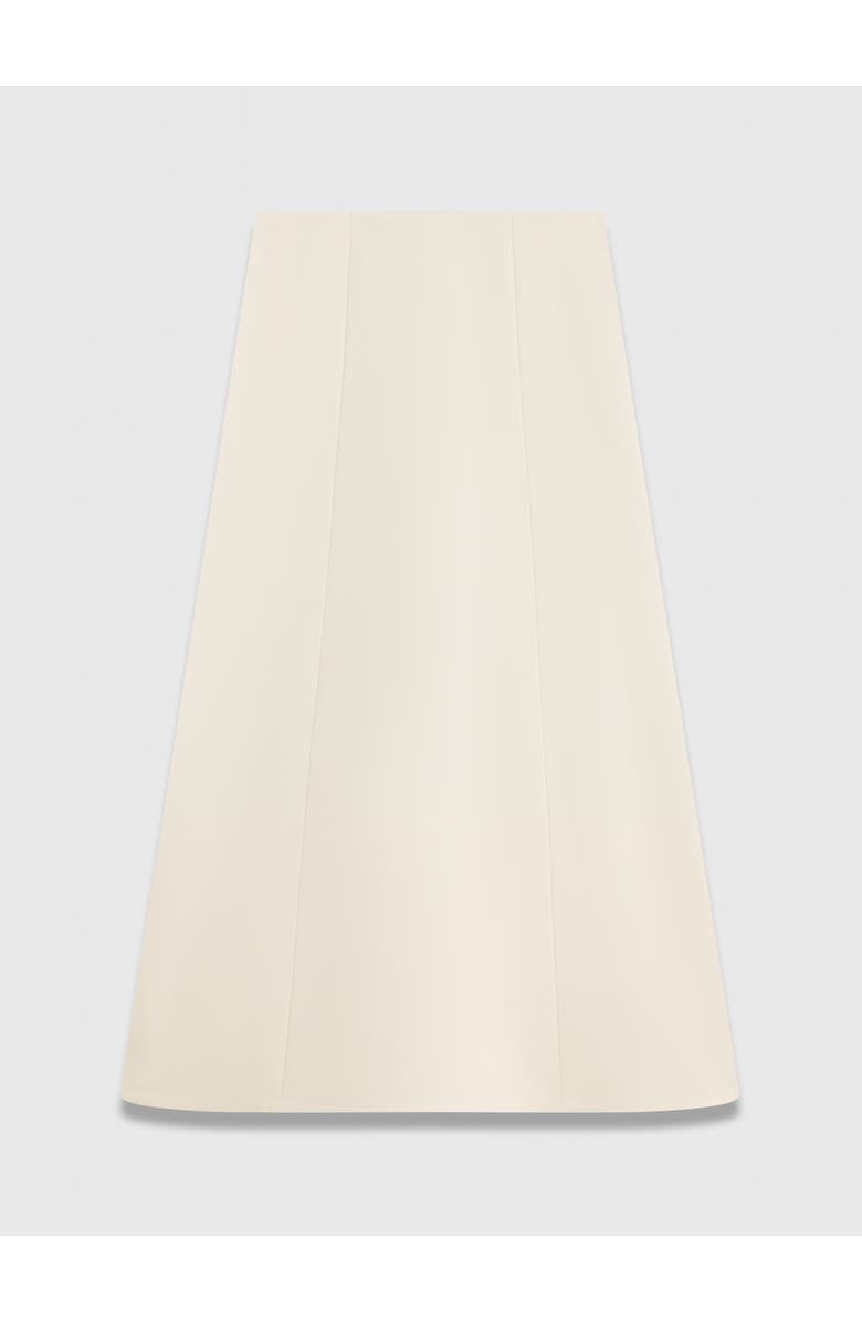 The Fold Ellingham High Waisted A-Line Midi Skirt, Alternate, color, Neutral
