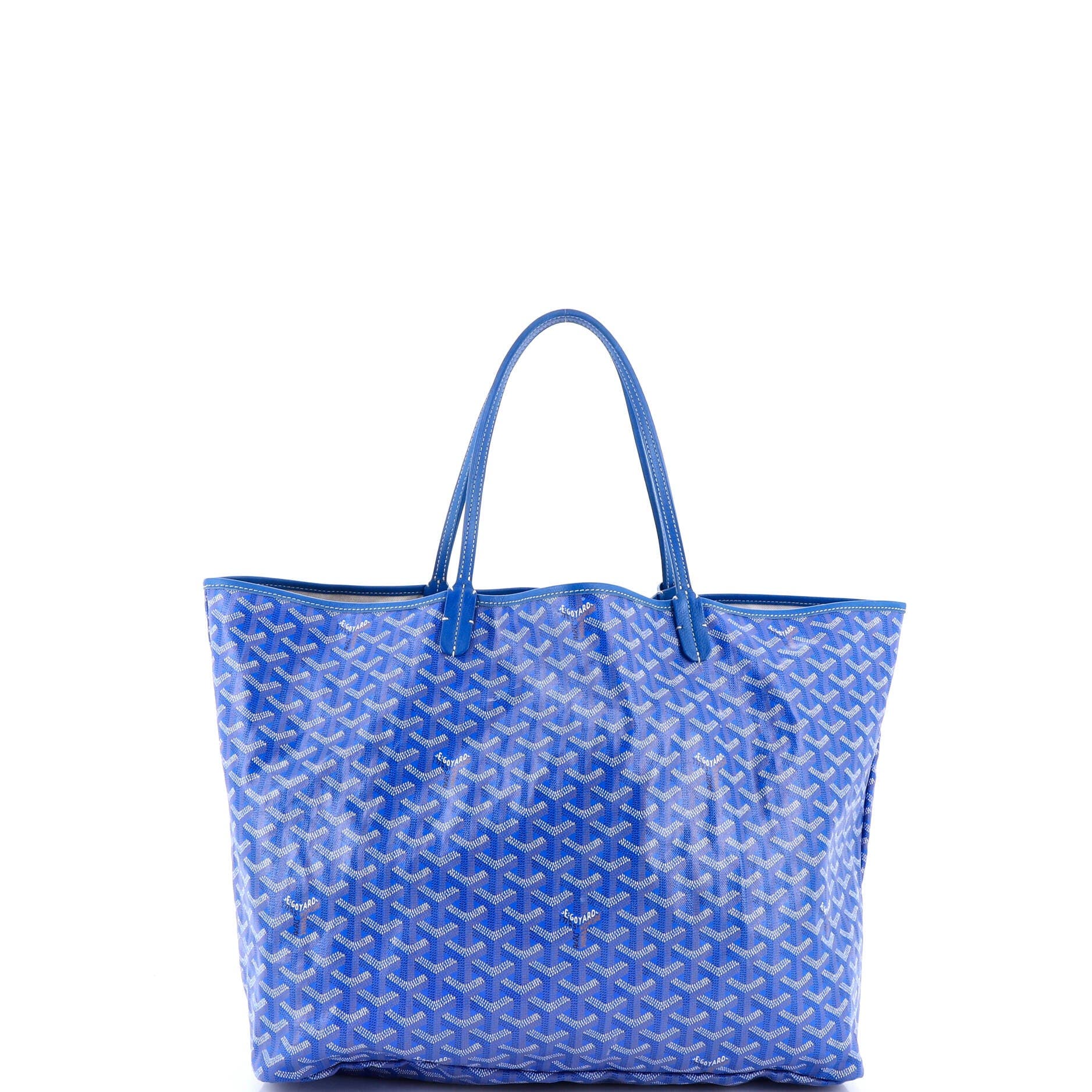 Pre-Owned Goyard Saint Louis Tote Coated Canvas GM, Alternate, color, Blue