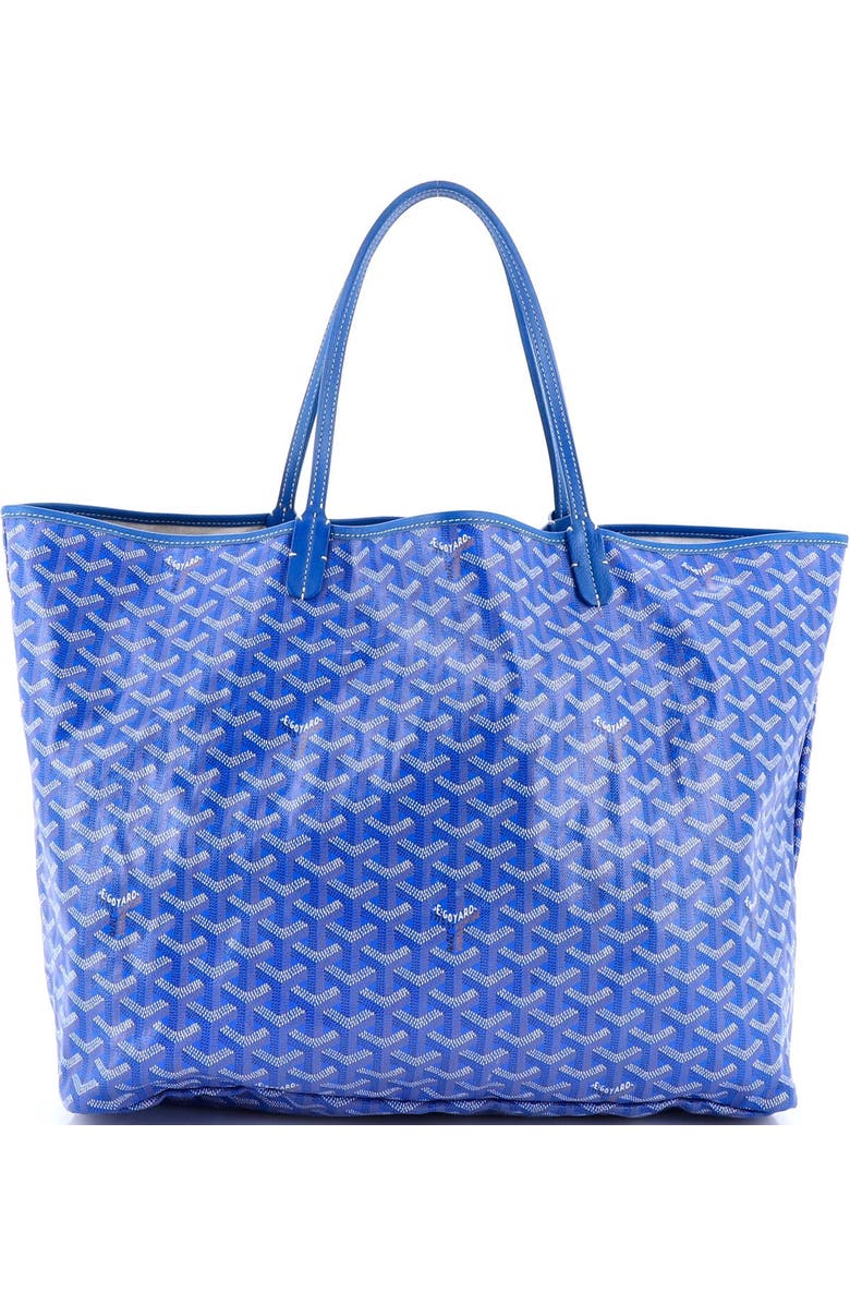 Pre-Owned Goyard Saint Louis Tote Coated Canvas GM, Alternate, color, Blue