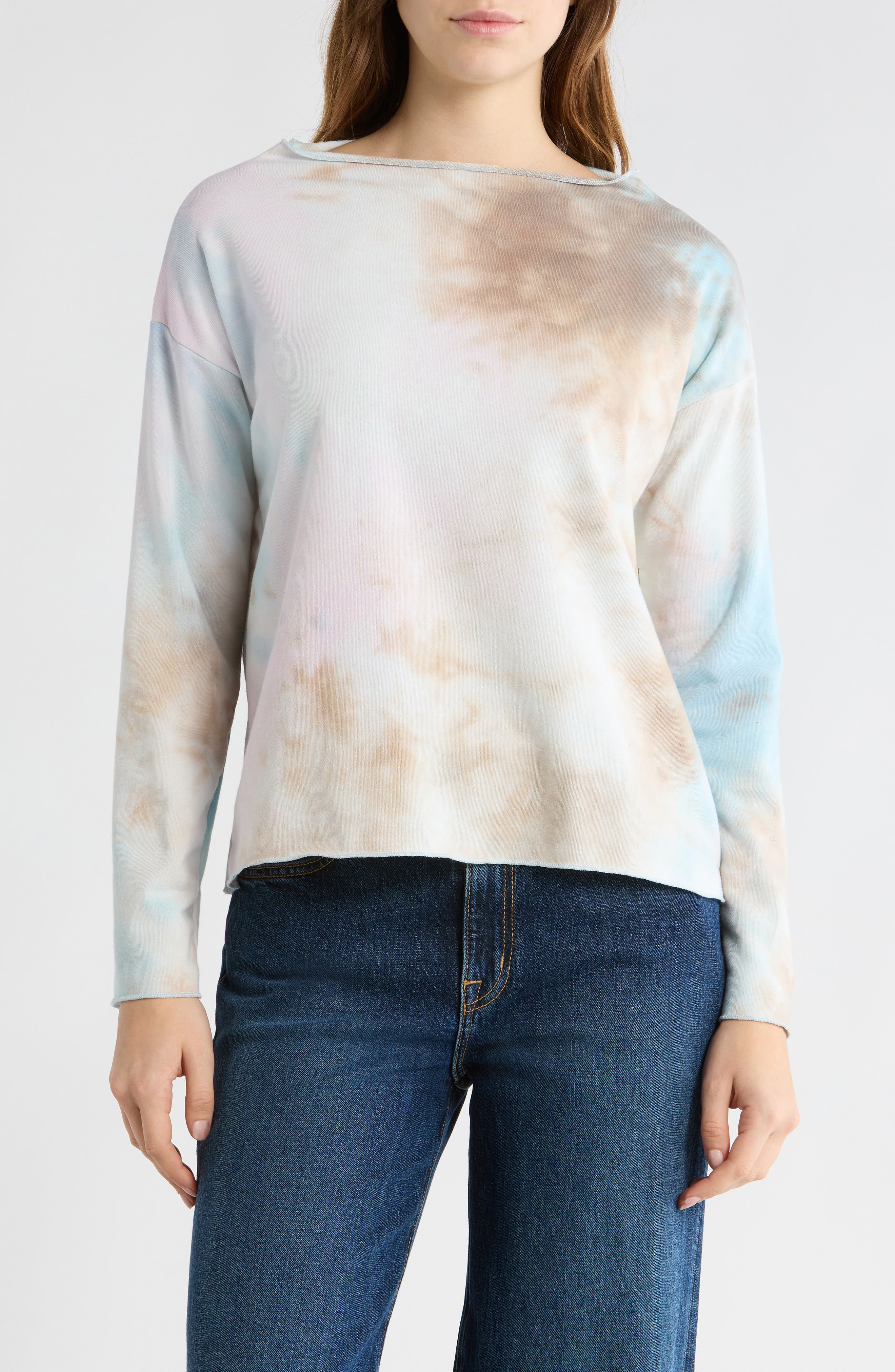 Tie Dye Boat Neck Sweater - image 3