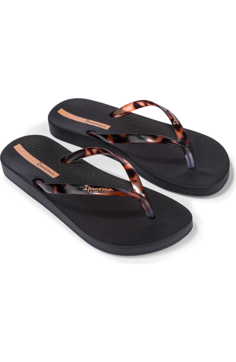 Ipanema Ana Connect II Flip Flop, Main, color, Black/Clear