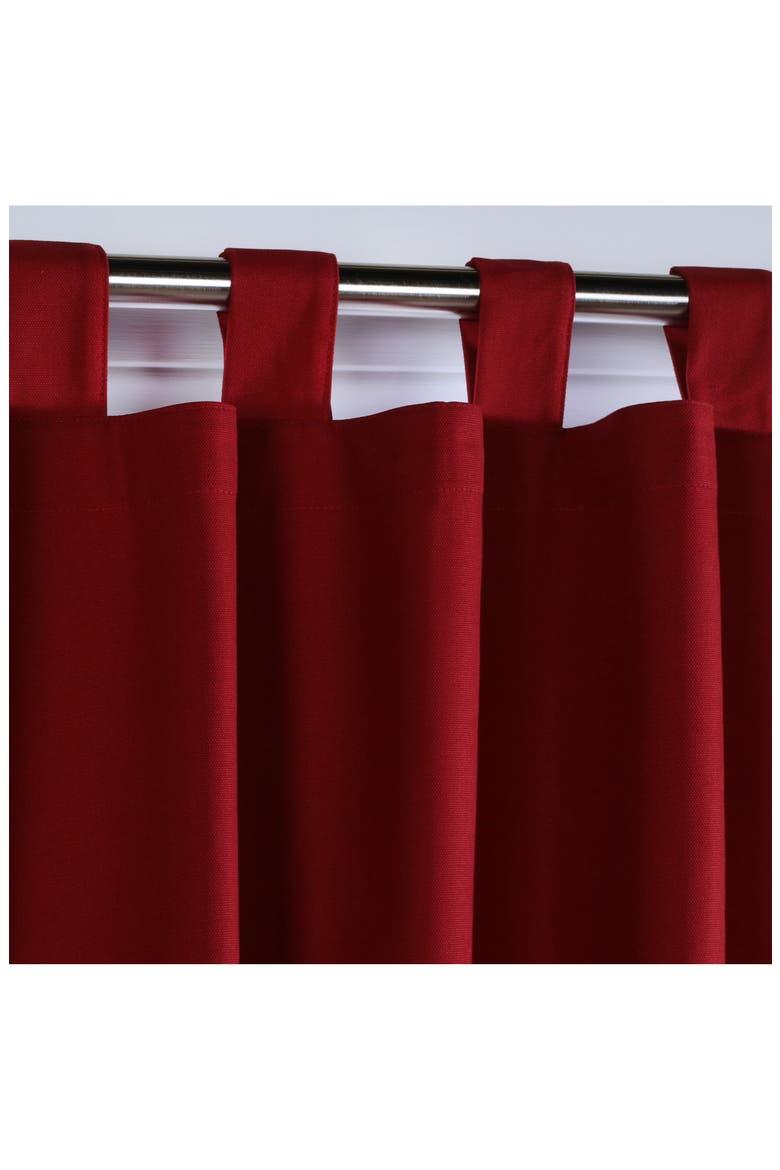 Indoor Cotton Panel Curtain, Alternate, color, BURGUNDY