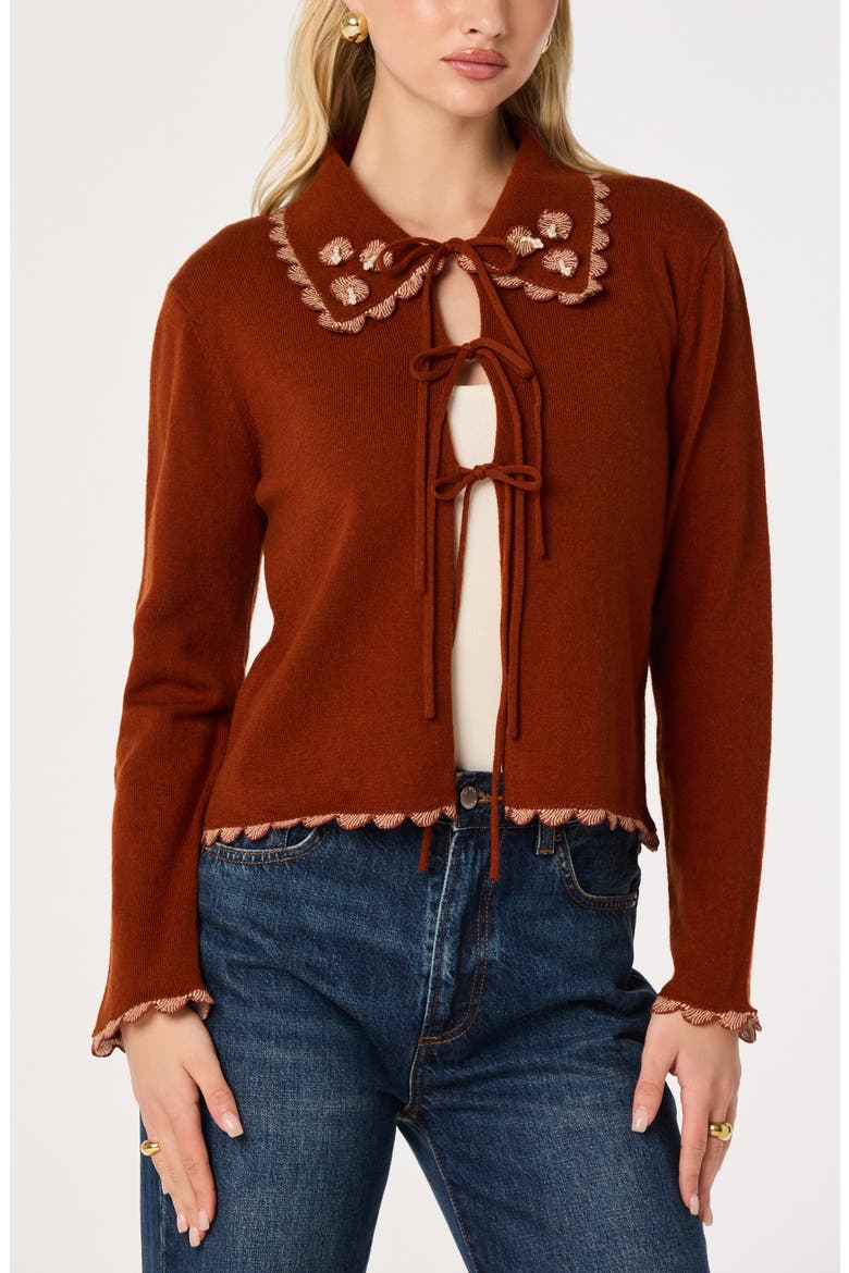 Keana Cardigan, Main, color, RUST
