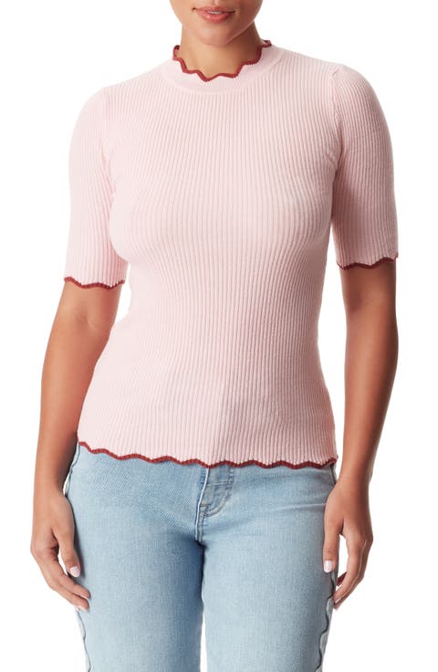 Leslie Scallop Rib Top