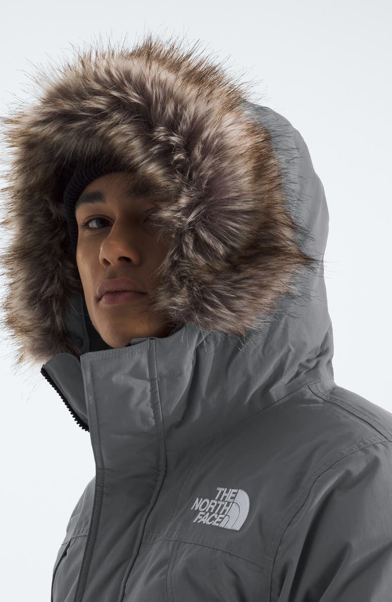 The North Face McMurdo Waterproof 600 Fill Power Hooded Down Parka with Faux Fur Trim, Alternate, color, Smoked Pearl/ Smoked Pearl
