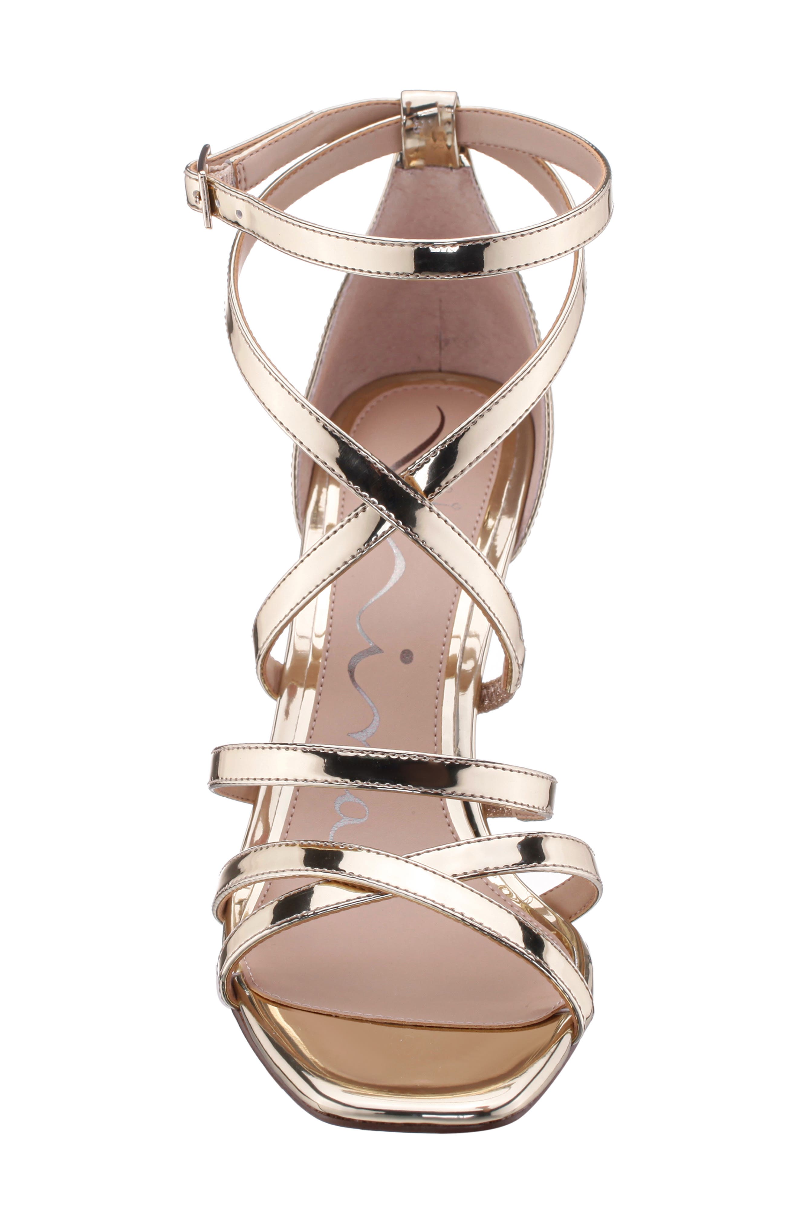 Nina Devyn Ankle Strap Sandal, Alternate, color, Platino
