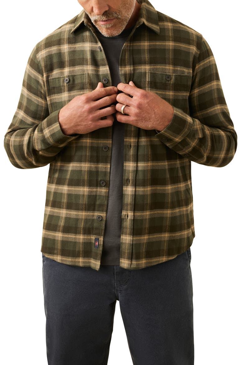 Heirloom Portuguese Flannel Shirt, Main, color, GARRET VERDE PLAID