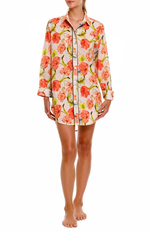 Sissy Floral Cotton Nightshirt