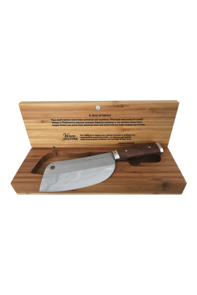 Thai Chef's Knife #1, Alternate, color, BROWN