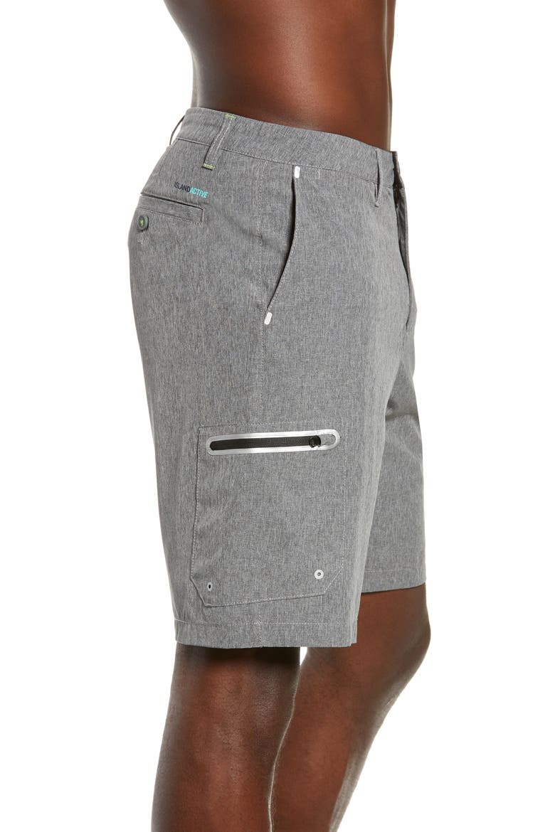 Cayman Isles Cargo Hybrid Board Shorts, Alternate, color, COAL