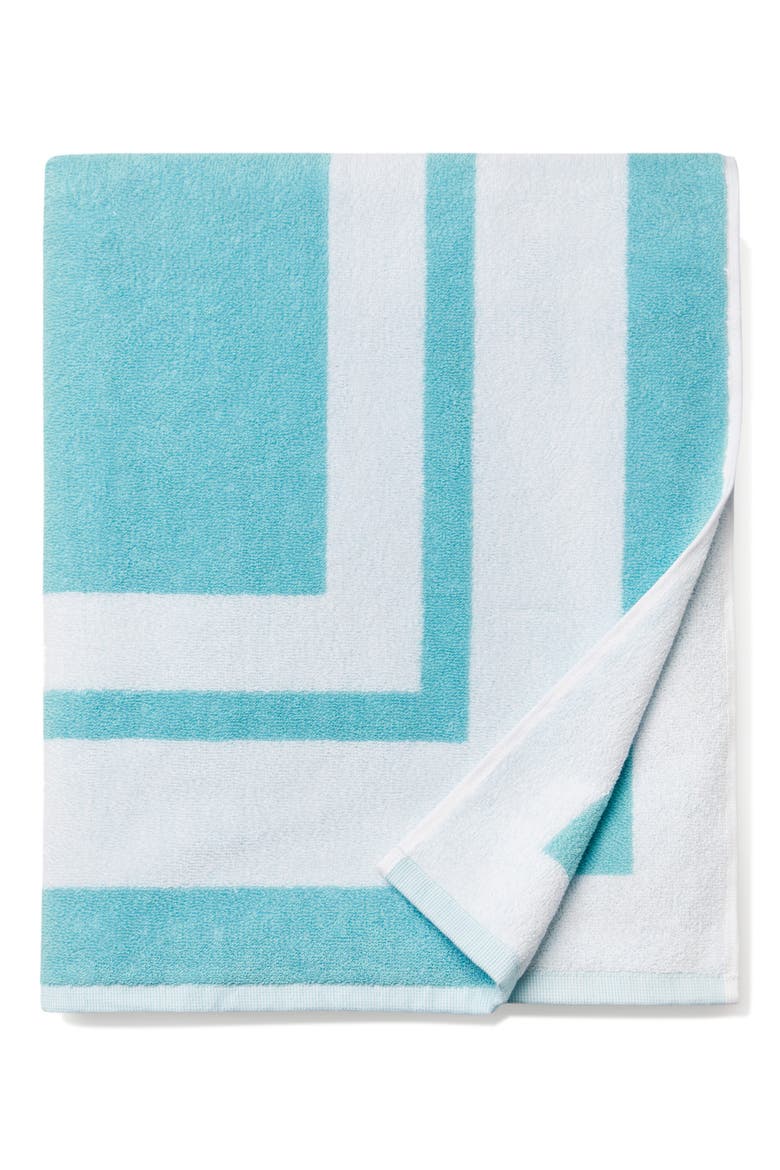 Mareta Cotton Beach Towel, Main, color, CLEARWATER