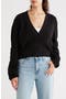 Button-Up Cropped Knit Cardigan
