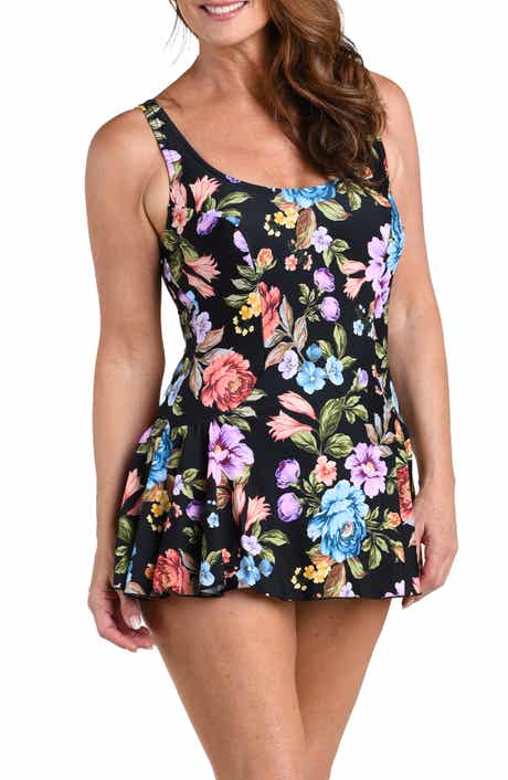 Queens Princess Seam One-Piece Swimdress