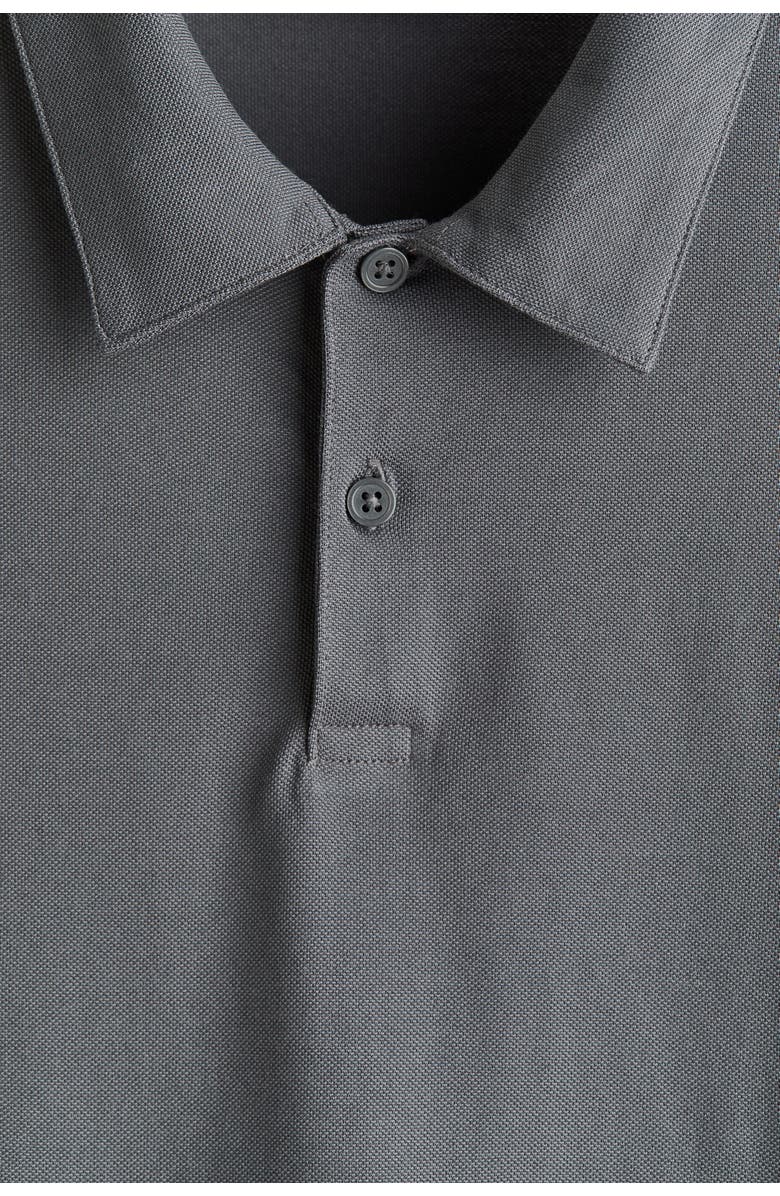 H&M Coolmax<sup>®</sup> Slim Fit Polo Shirt, Alternate, color, Gray