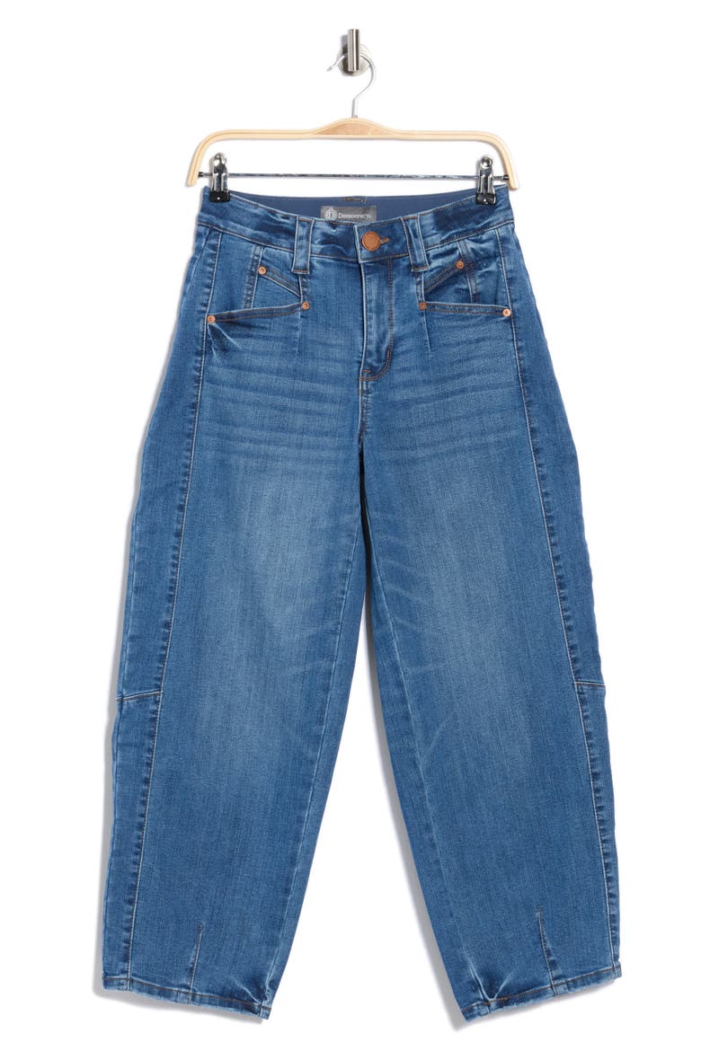 Relaxed Barrel Leg Jeans, Main, color, MID BLUE ARTISANAL