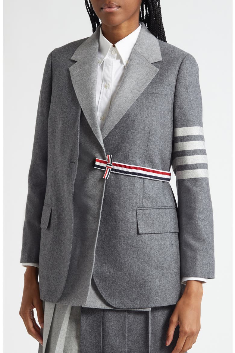 4-Bar 2-in-1 Wool & Cashmere Sport Coat, Alternate, color, MEDIUM GREY