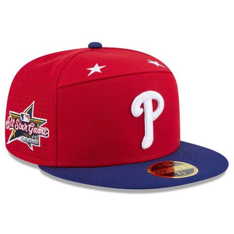 Men's New Era Red/Royal  Philadelphia Phillies 2025 MLB All-Star Game Side Patch 59FIFTY Fitted Hat