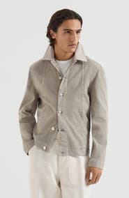 Brunello Cucinelli Garment-dyed outerwear jacket