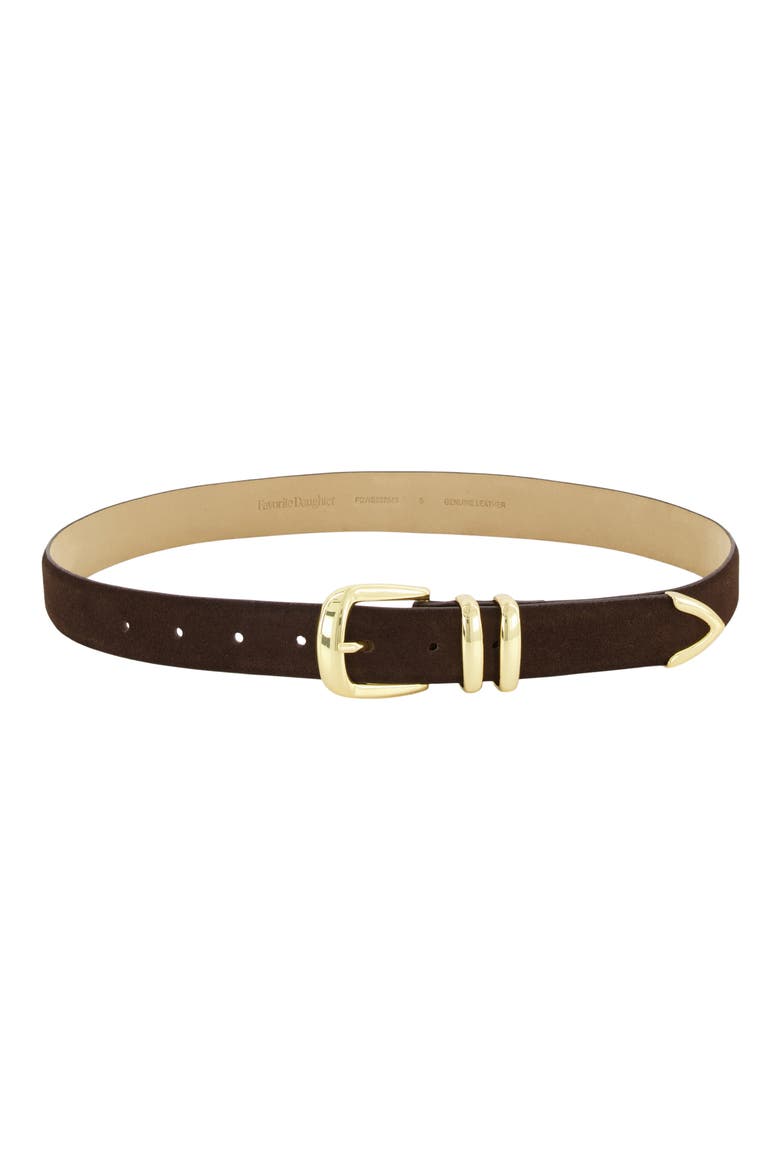 The Jordan Suede Belt, Main, color, CORDOVAN