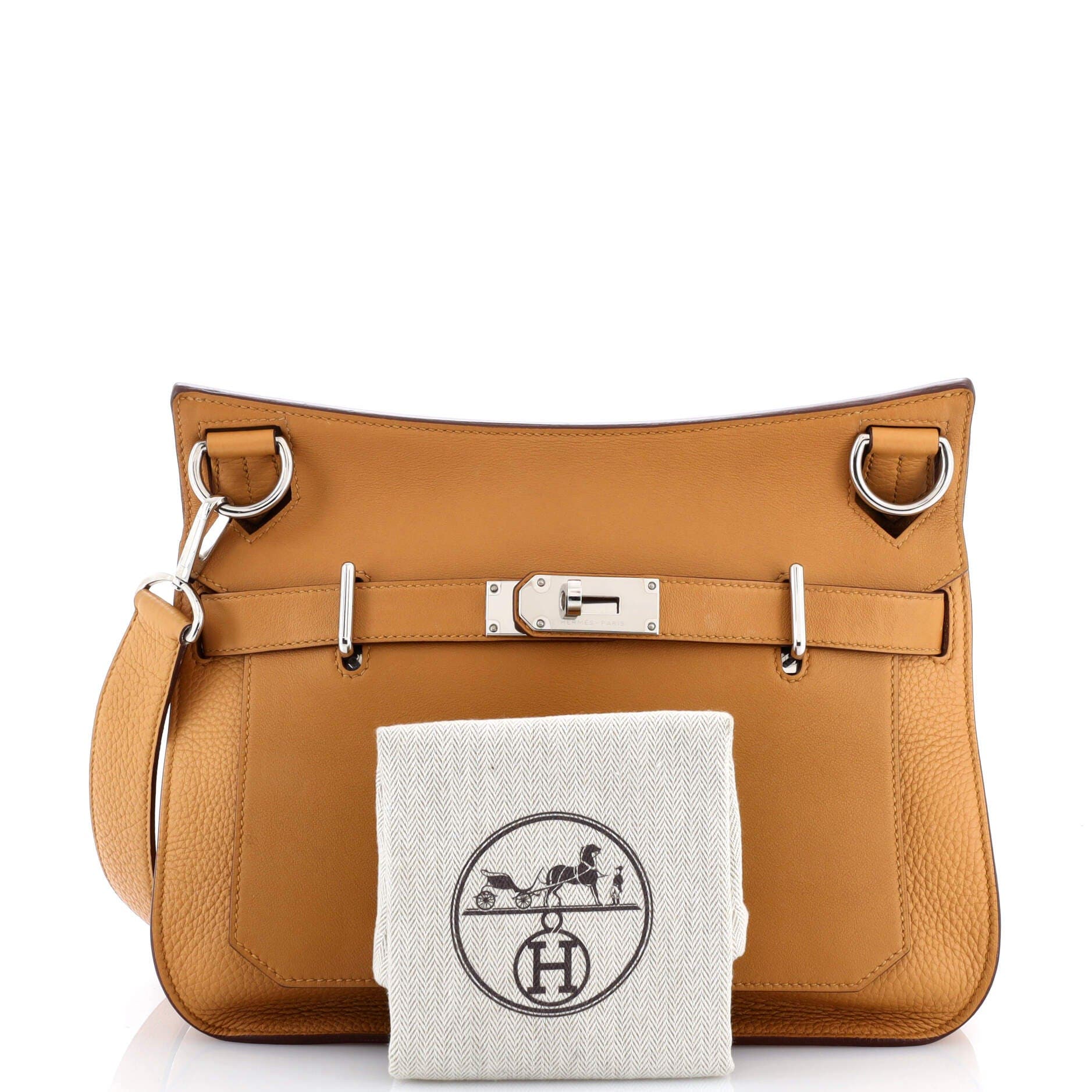 Pre-Owned Hermes Jypsiere Bag Bicolor Clemence and Swift 31, Alternate, color, 