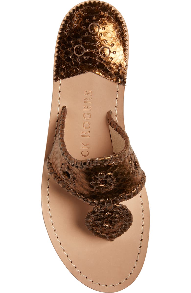 Jack Rogers Snake Embossed Flip Flop, Alternate, color,