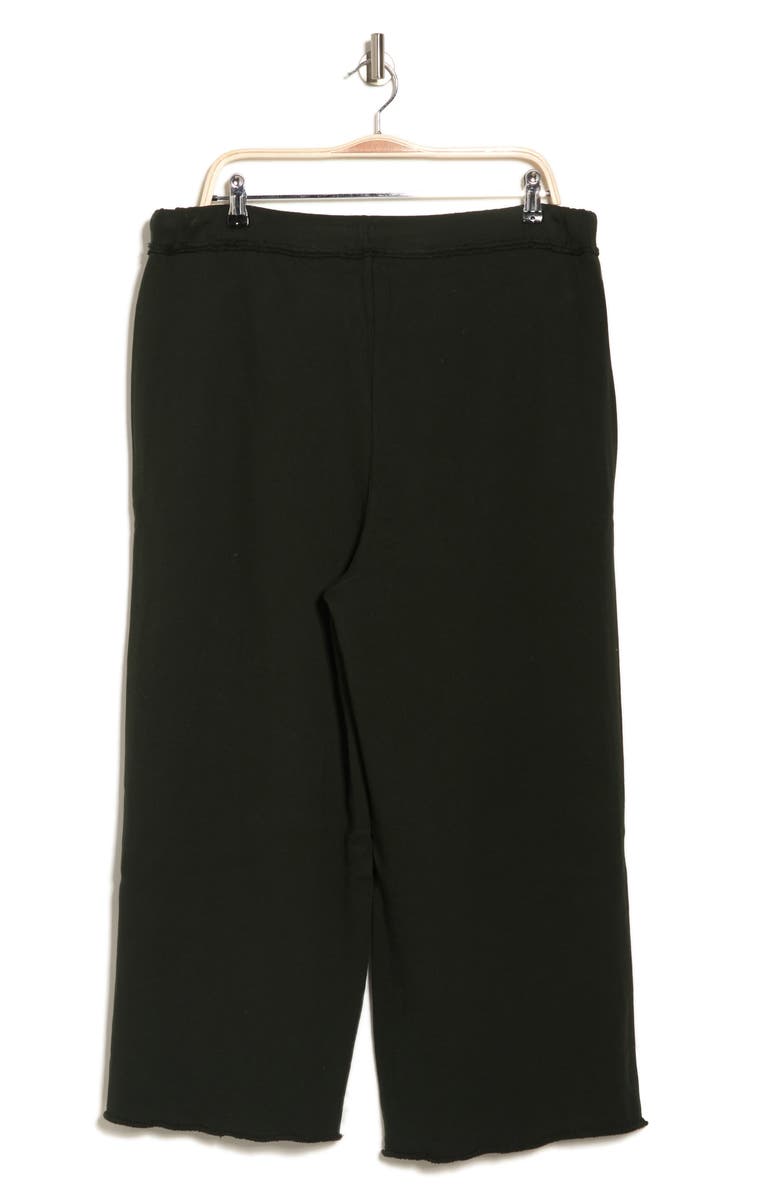 Eileen Fisher Organic Cotton French Terry Crop Wide Leg Pants, Alternate, color, 