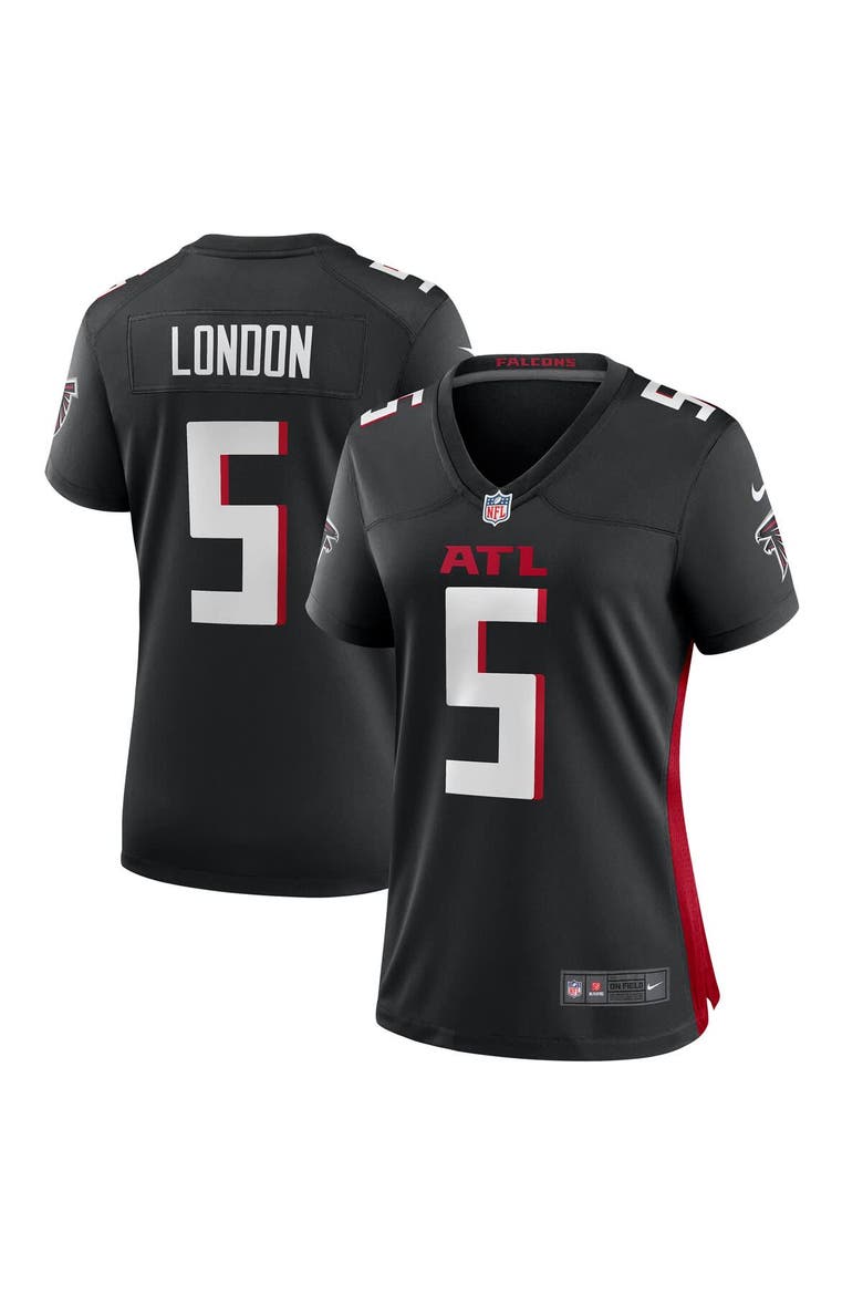 Women's Nike Drake London Black Atlanta Falcons Player Game Jersey, Main, color, Black