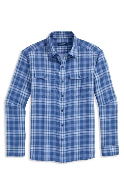 Plaid Chiller Performance Button Up Shirt