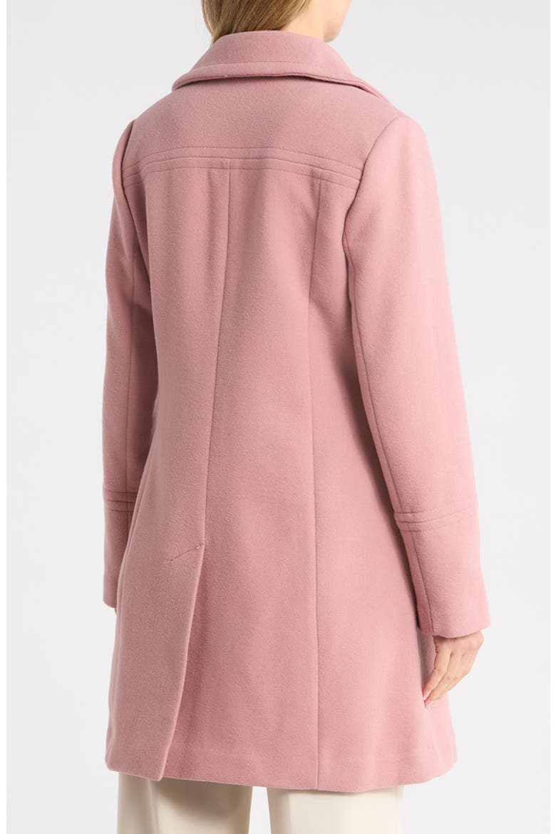 Pearl Button Wool Blend Coat, Alternate, color, DUSTY ROSE