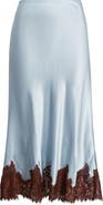 Reformation Carolina Lace Trim Silk Pajamas