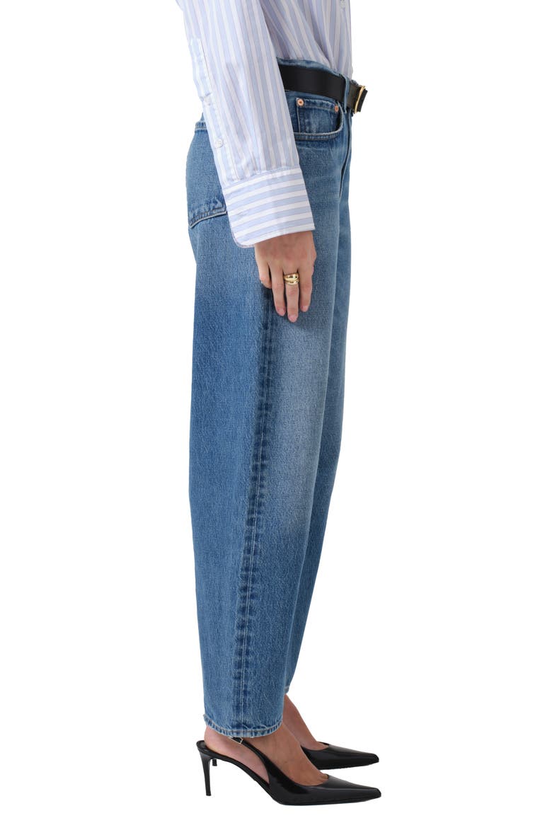 Miro High Waist Barrel Jeans, Alternate, color, PACIFICA