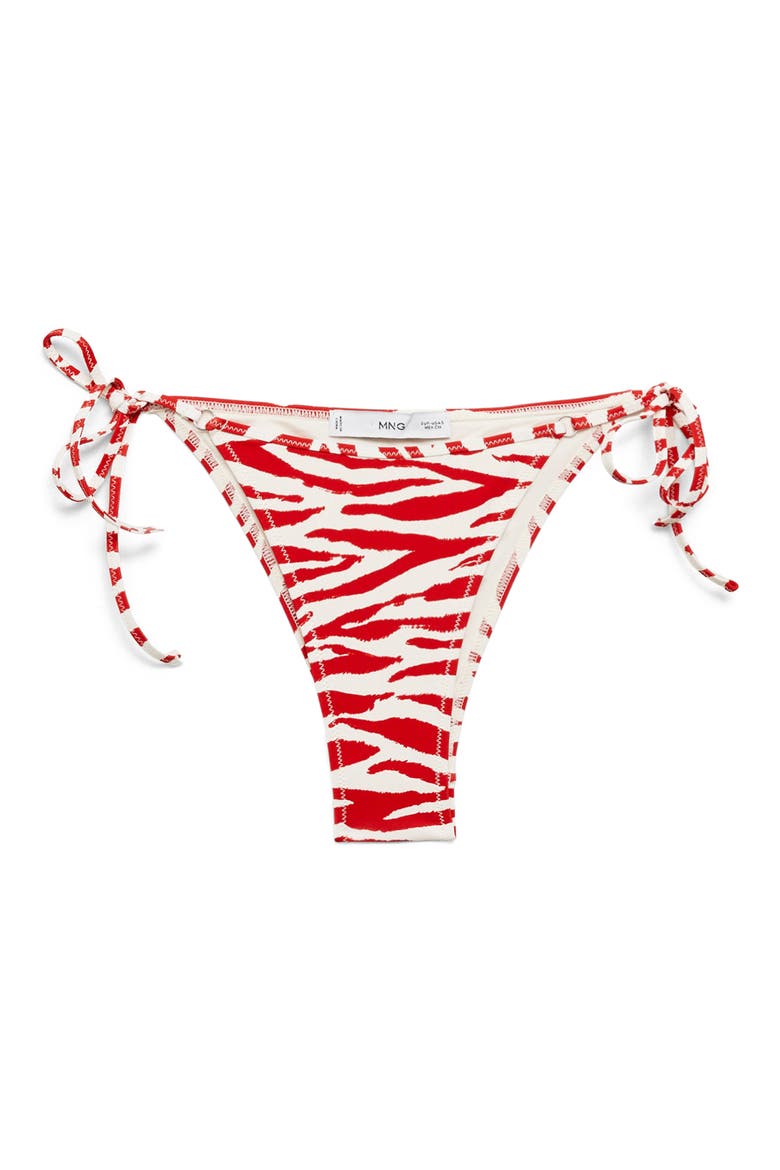 Zebra Bikini Bottoms, Main, color, RED