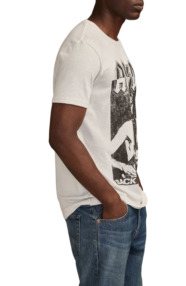 Lucky Brand AC/DC Black in Black Graphic T-Shirt, Alternate, color,