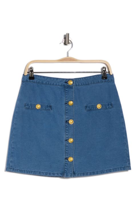 Kris Denim Miniskirt