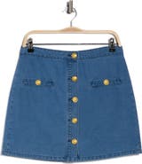 L'AGENCE Kris Denim Miniskirt