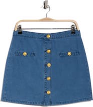 L'AGENCE Kris Denim Miniskirt