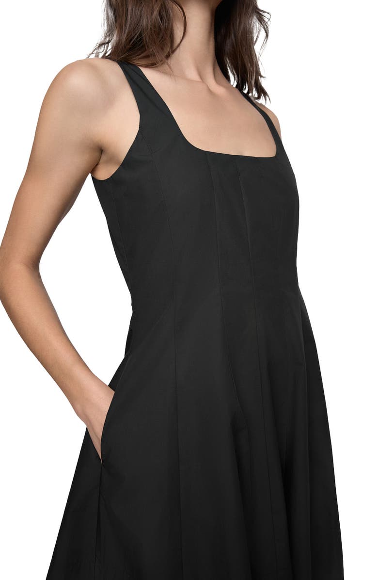 Rebecca Minkoff Selena Fit & Flare Dress, Alternate, color, True Black