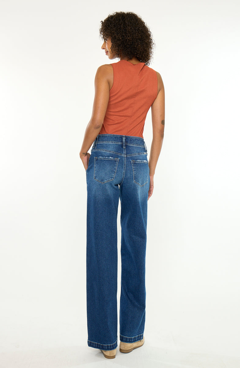 KanCan Essentials Pepper Essentials High Rise Wide Jeans, Alternate, color, Dark Wash