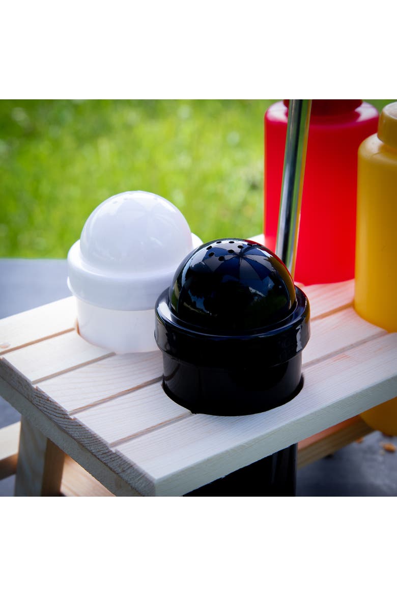 Picnic Condiment Set for Ketchup, Mustard, Salt & Pepper, 6 Piece Set, Alternate, color, Multicolored