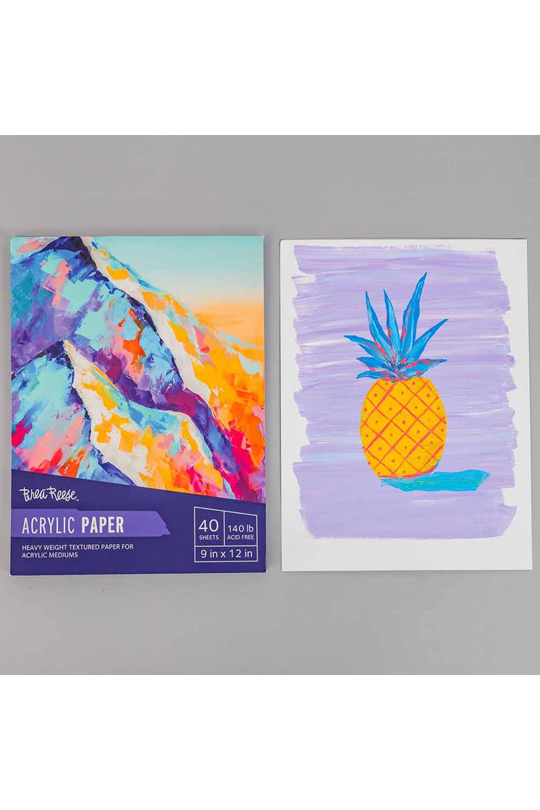 Acrylic Paper Pad 40 Sheets 9X12", 130 Lb, Alternate, color, Multicolored