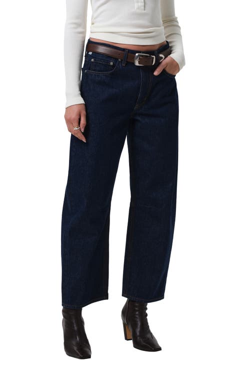 Miro High Waist Ankle Relaxed Barrel Jeans (Amherst)
