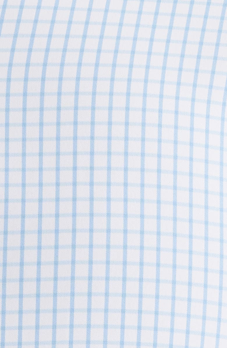 Peter Millar Hanford Check Performance Twill Button-Down Shirt, Alternate, color, Cottage Blue