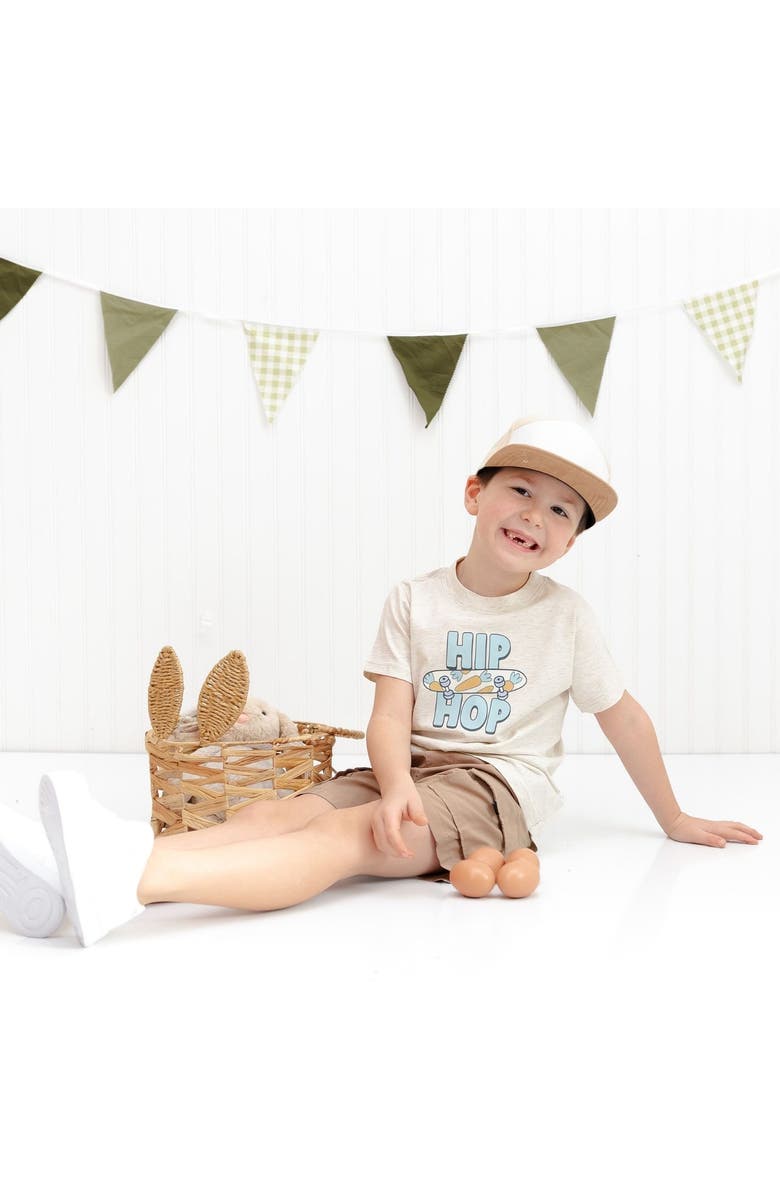 Sweet Wink Hip Hop Skateboard Easter Short Sleeve T-Shirt, Alternate, color, Natural Heather