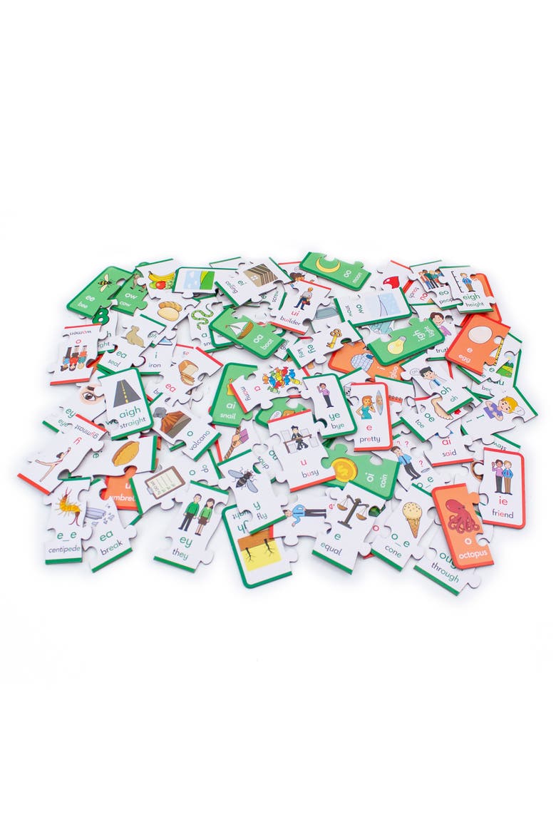 Vowel Puzzles  Educational Learning Set, Alternate, color, Multicolored