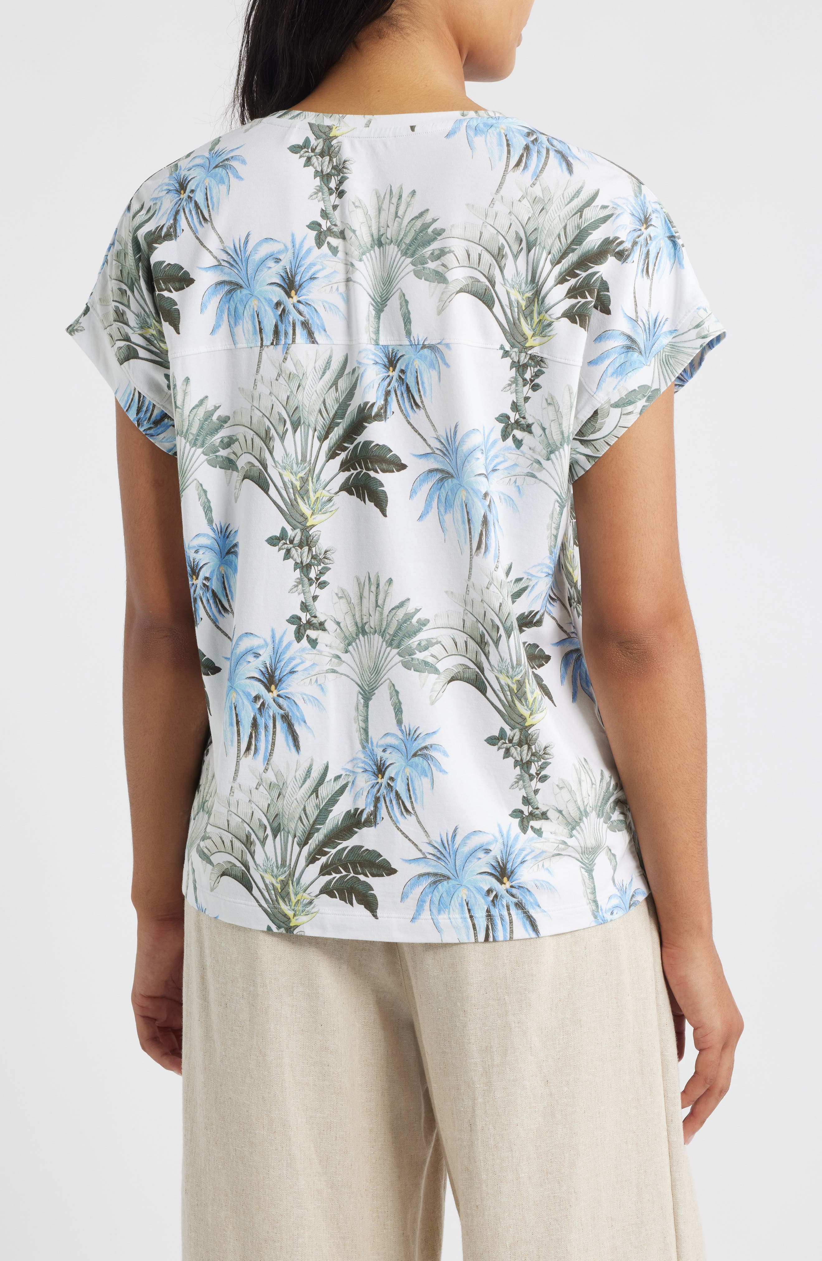 Kauai Palisade Palms V-Neck T-Shirt - image 2