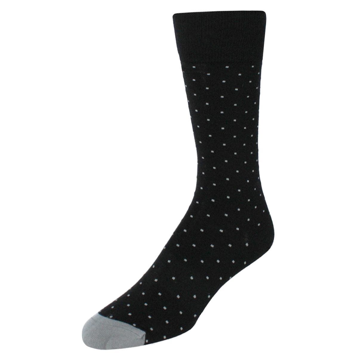 Black with Grey Dots