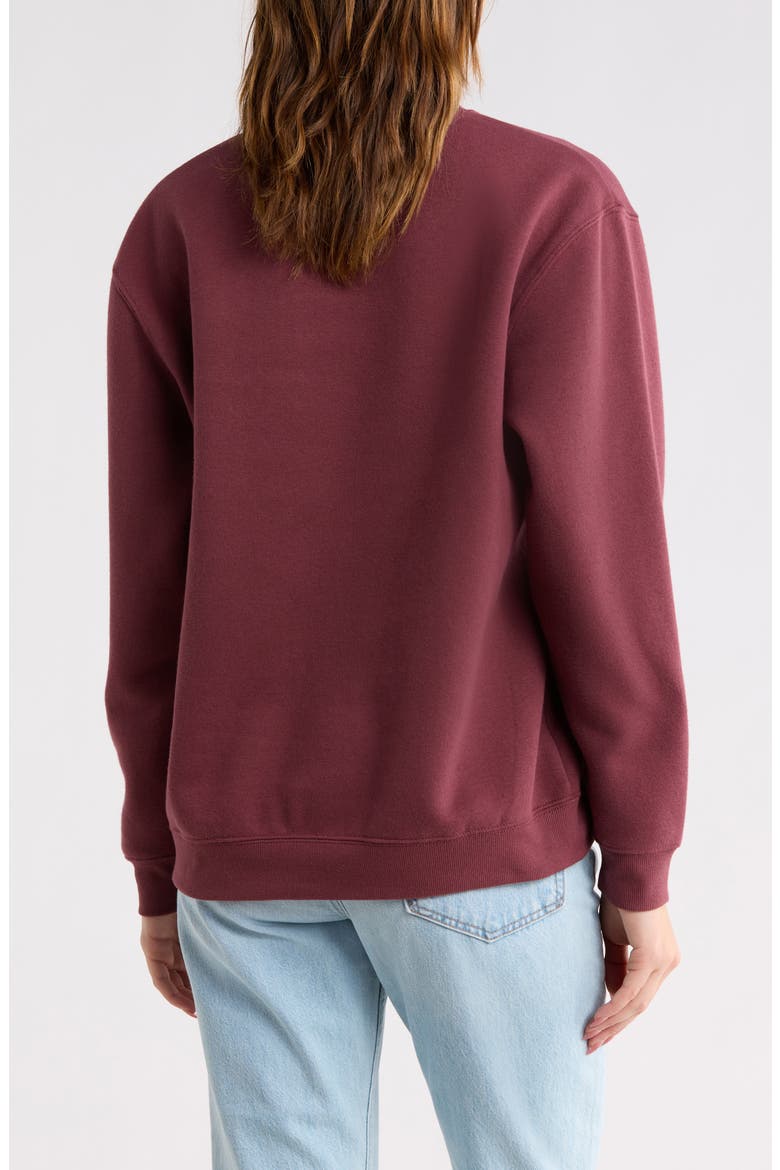 Redwood Fleece Sweatshirt, Alternate, color, MAROON