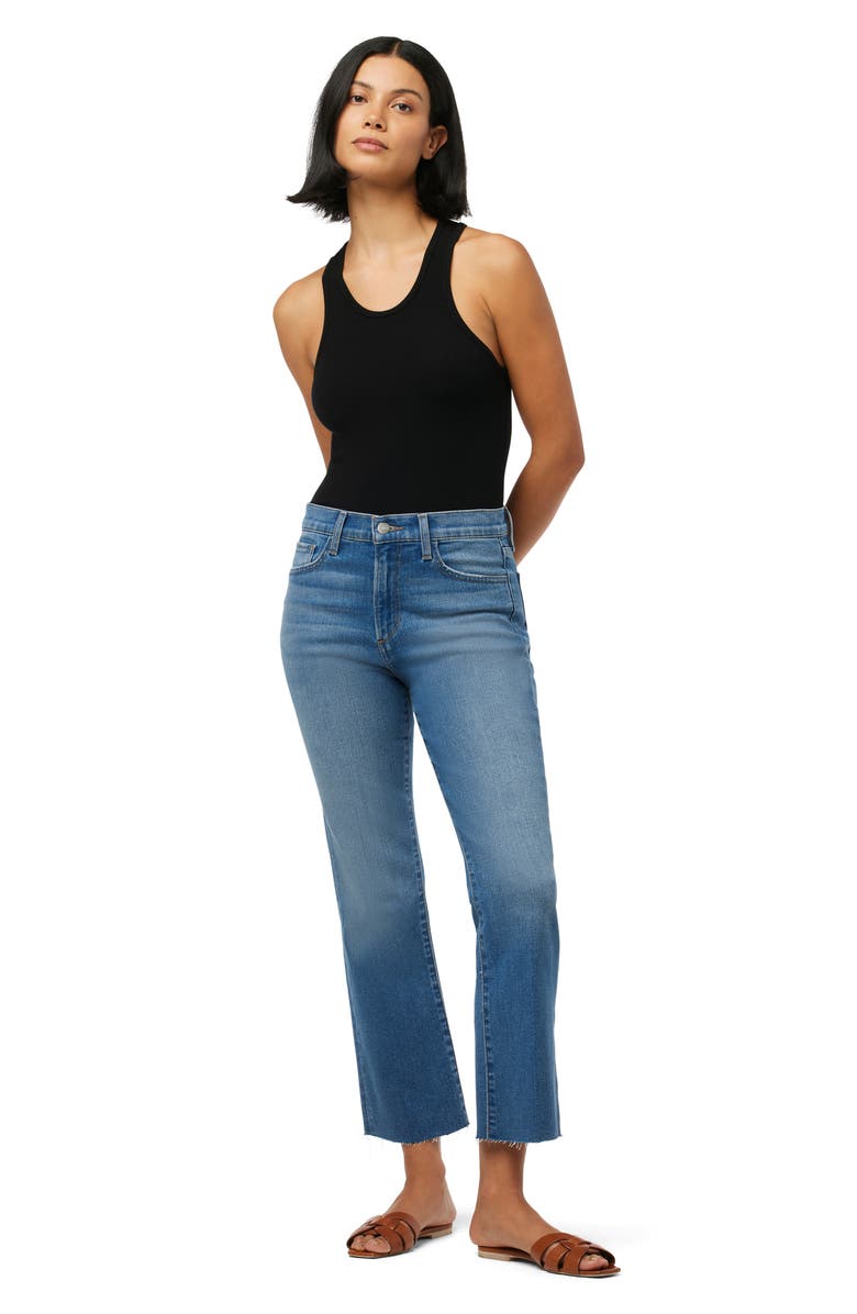 Joe's The Callie High Waist Raw Hem Crop Bootcut Jeans, Alternate, color, Glimpse