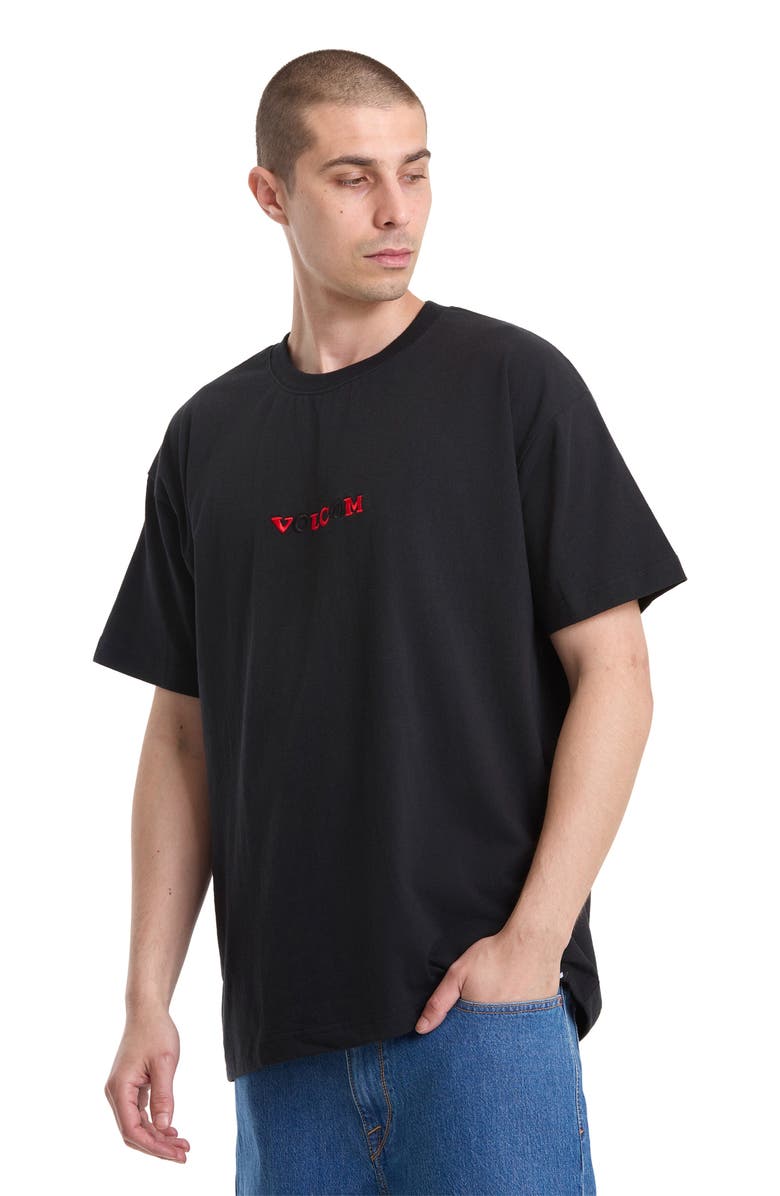 Volcom x Seth Conboy Embroidered Graphic T-Shirt, Alternate, color, Black
